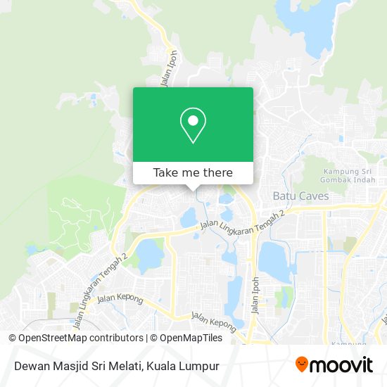 Peta Dewan Masjid Sri Melati
