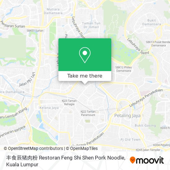 丰食辰猪肉粉 Restoran Feng Shi Shen Pork Noodle map