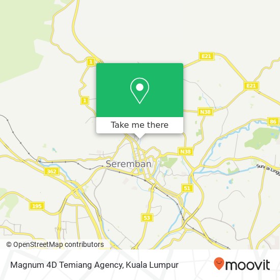 Magnum 4D Temiang Agency map