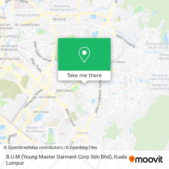 B.U.M (Young Master Garment Corp Sdn Bhd) map