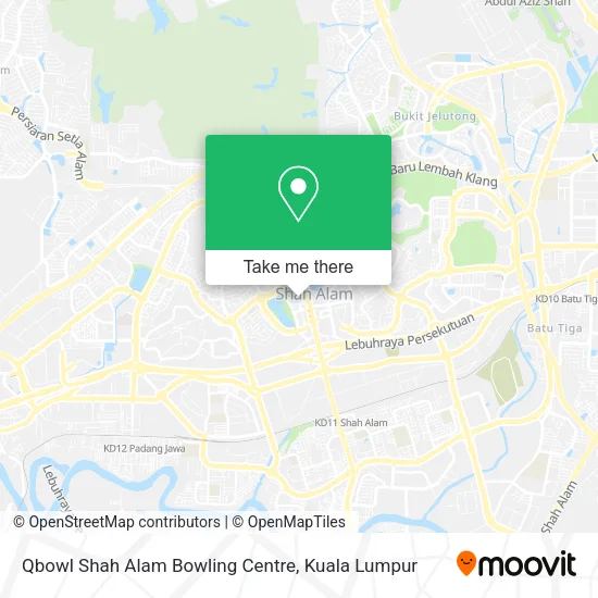 Peta Qbowl Shah Alam Bowling Centre