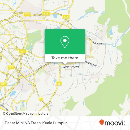 Pasar Mini NS Fresh map