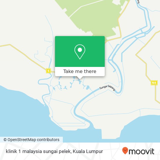 klinik 1 malaysia sungai pelek map