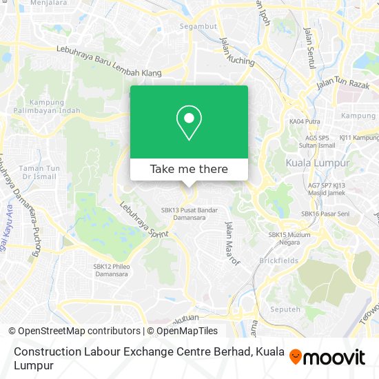 How To Get To Construction Labour Exchange Centre Berhad In Kuala Lumpur By Bus Or Mrt Lrt