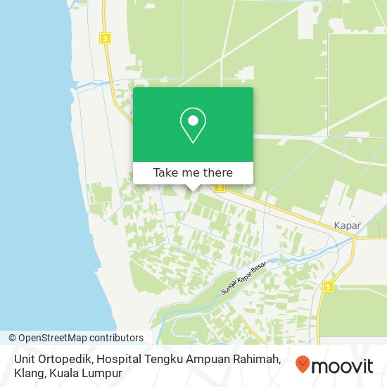 Unit Ortopedik, Hospital Tengku Ampuan Rahimah, Klang map