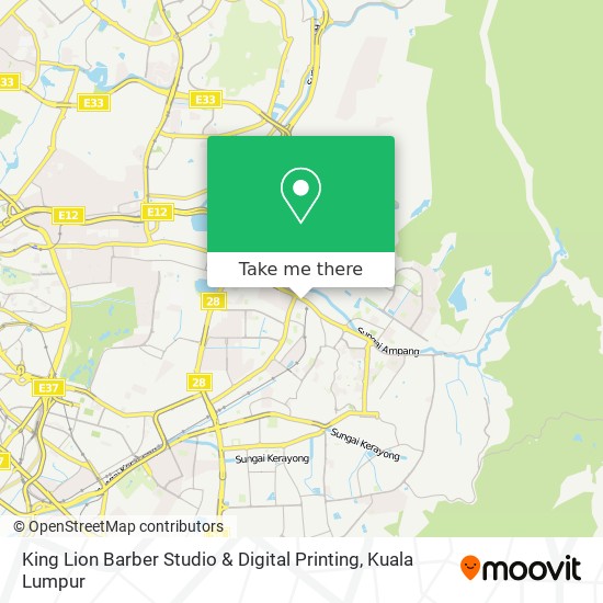 King Lion Barber Studio & Digital Printing map