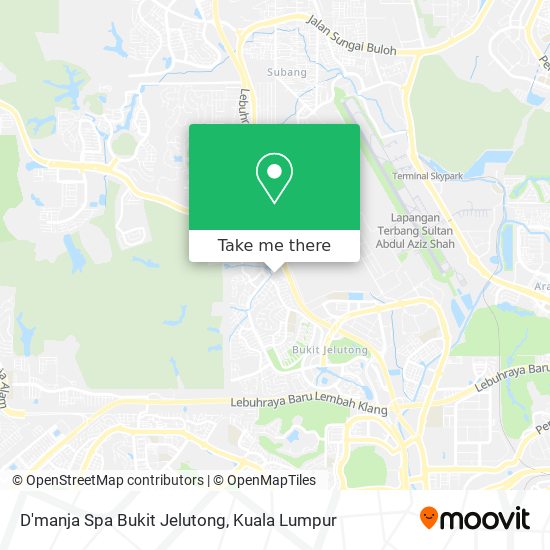 Peta D'manja Spa Bukit Jelutong