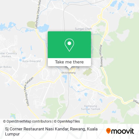 Peta Sj Corner Restaurant Nasi Kandar, Rawang