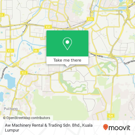 Aw Machinery Rental & Trading Sdn. Bhd. map