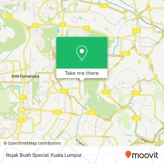Rojak Buah Special map