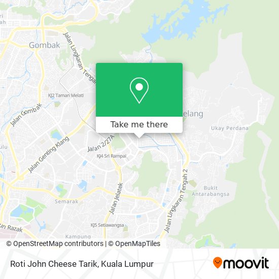 Roti John Cheese Tarik map