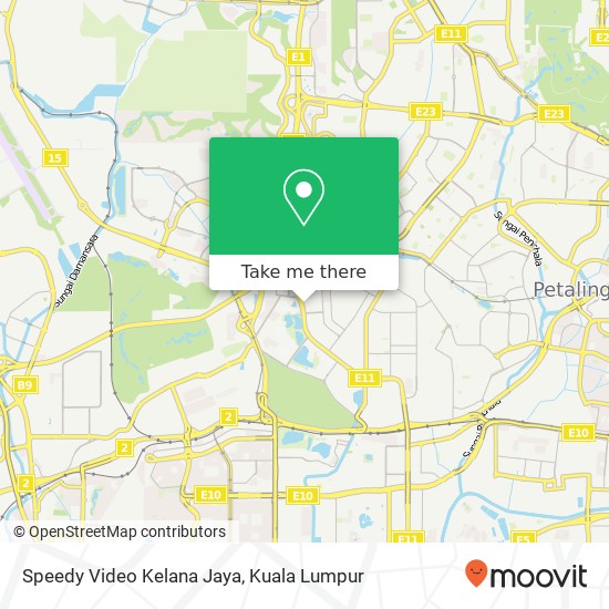 Peta Speedy Video Kelana Jaya