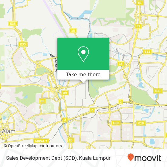 Sales Development Dept (SDD) map