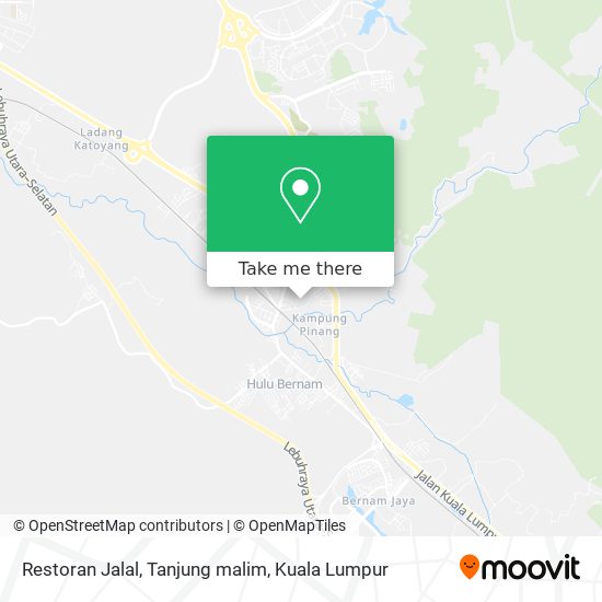 Restoran Jalal, Tanjung malim map