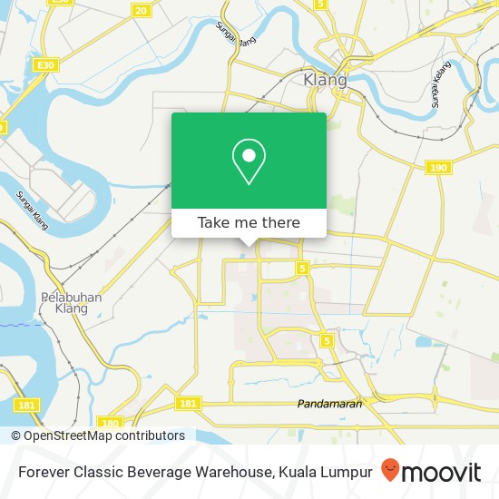 Forever Classic Beverage Warehouse map