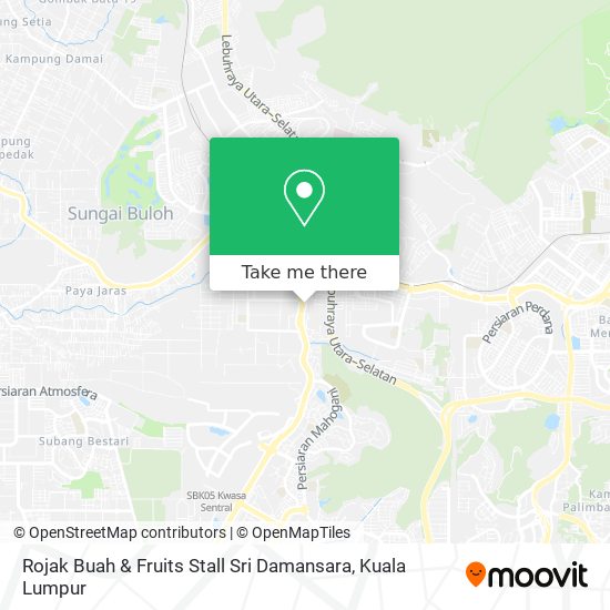 Rojak Buah & Fruits Stall Sri Damansara map