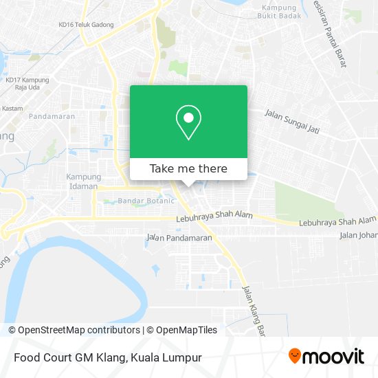 Peta Food Court GM Klang