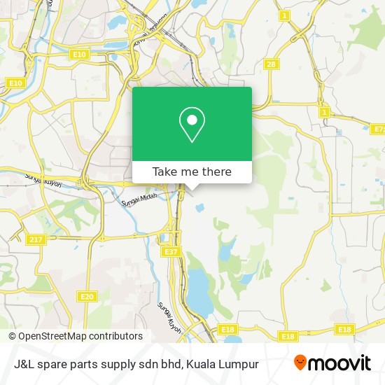 J&L spare parts supply sdn bhd map