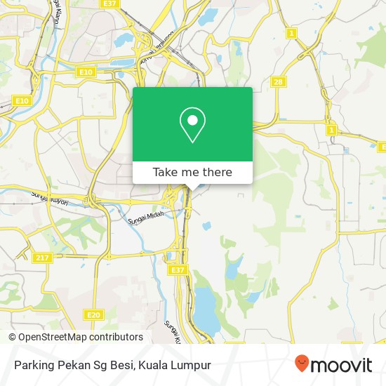 Parking Pekan Sg Besi map