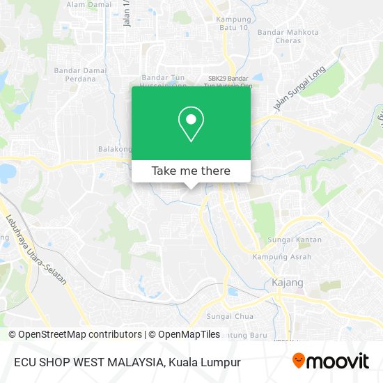 ECU SHOP WEST MALAYSIA map