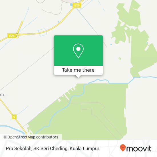 Pra Sekolah, SK Seri Cheding map