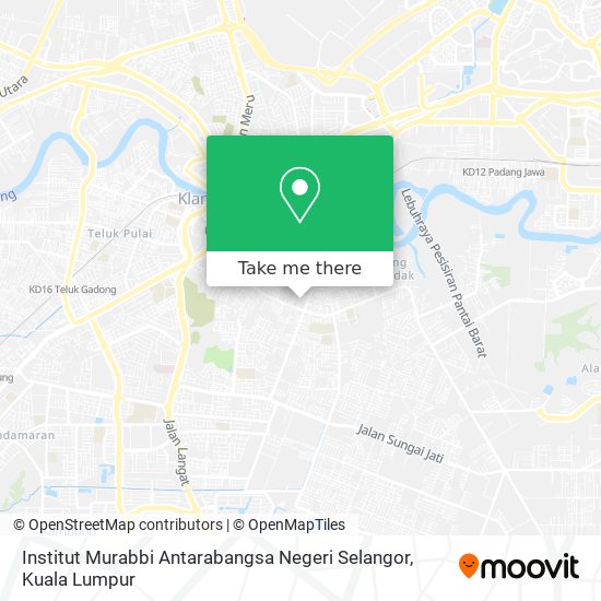Peta Institut Murabbi Antarabangsa Negeri Selangor