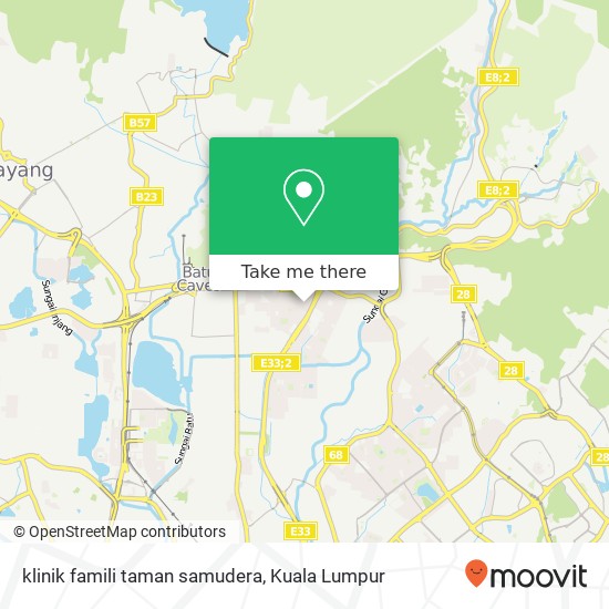 klinik famili taman samudera map