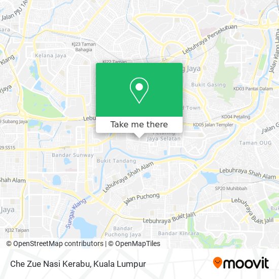 Che Zue Nasi Kerabu map