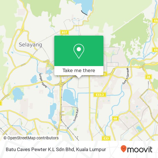 Batu Caves Pewter K.L Sdn Bhd map