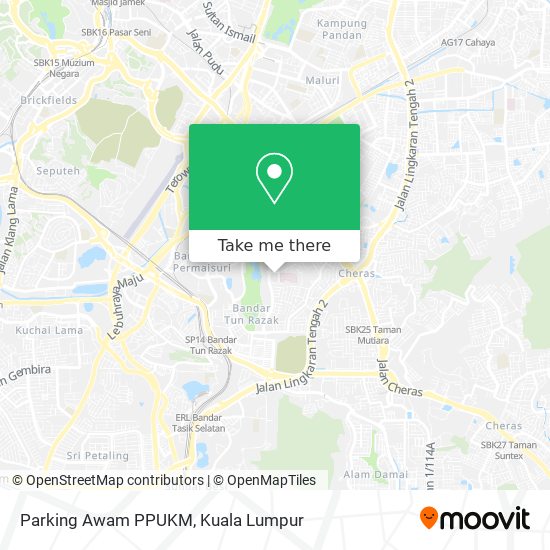 Parking Awam PPUKM map