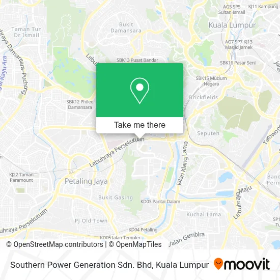 Southern Power Generation Sdn. Bhd map