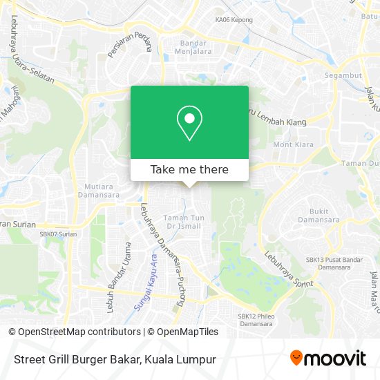 Peta Street Grill Burger Bakar