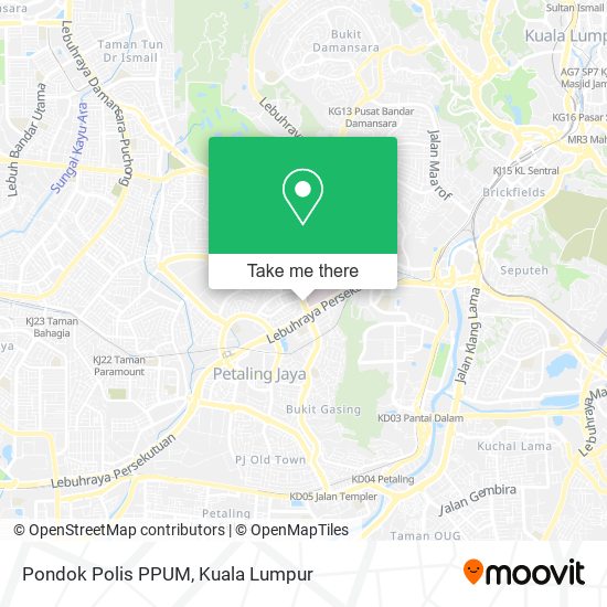 Pondok Polis PPUM map