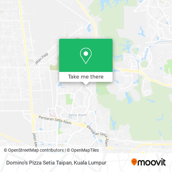 Domino's Pizza Setia Taipan map
