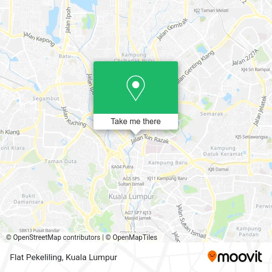 Flat Pekeliling map