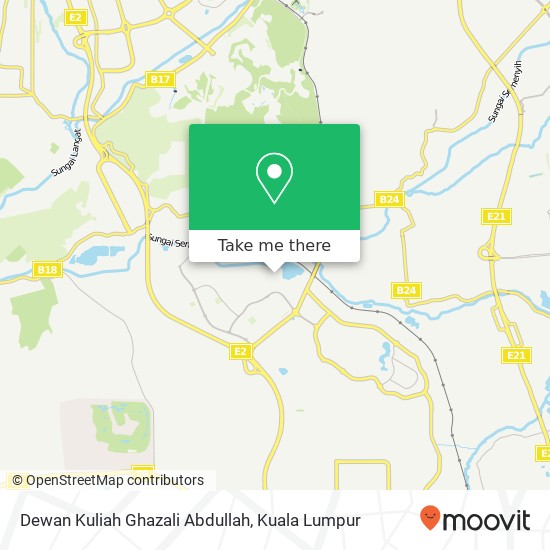 Dewan Kuliah Ghazali Abdullah map