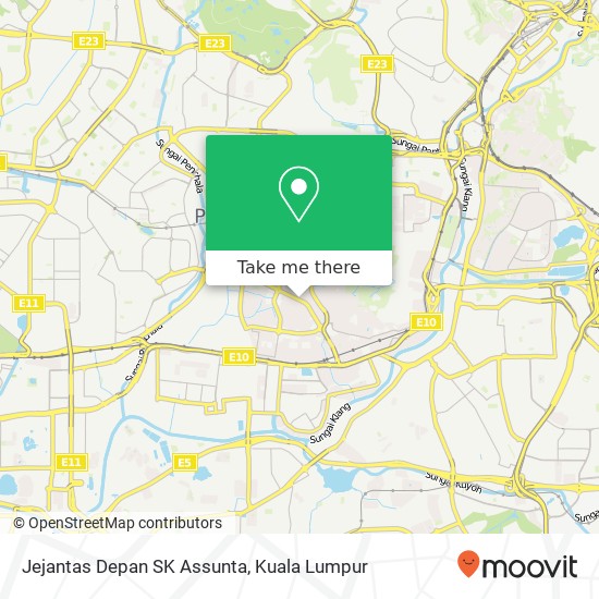 Jejantas Depan SK Assunta map