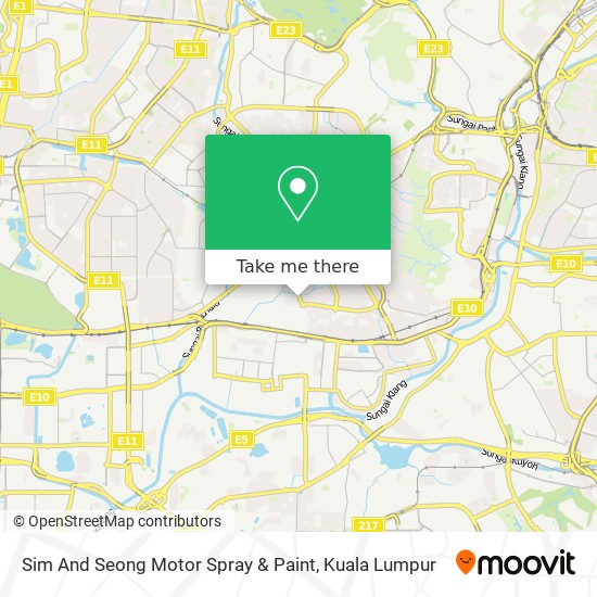 Sim And Seong Motor Spray & Paint map