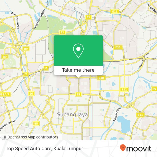 Top Speed Auto Care map