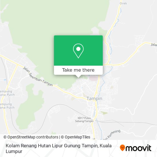 Kolam Renang Hutan Lipur Gunung Tampin map