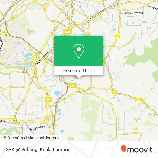 SPA @ Subang map