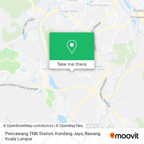Pencawang TNB Station, Kundang Jaya, Rawang map
