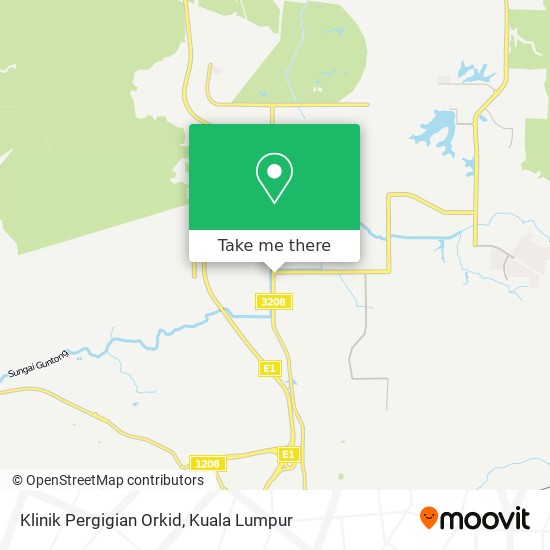 Klinik Pergigian Orkid map