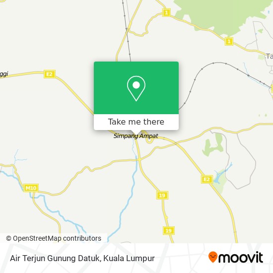 Peta Air Terjun Gunung Datuk
