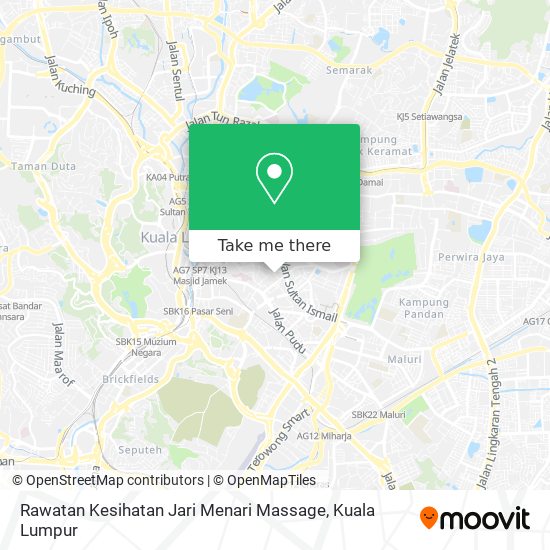 Rawatan Kesihatan Jari Menari Massage map
