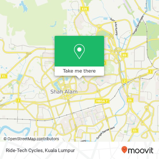 Ride-Tech Cycles map