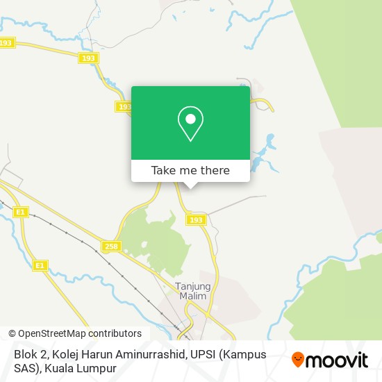 Blok 2, Kolej Harun Aminurrashid, UPSI (Kampus SAS) map