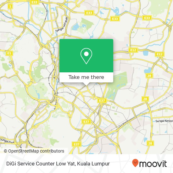 DiGi Service Counter Low Yat map