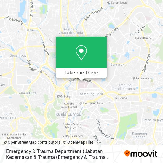 Emergency & Trauma Department (Jabatan Kecemasan & Trauma (Emergency & Trauma Department)) map