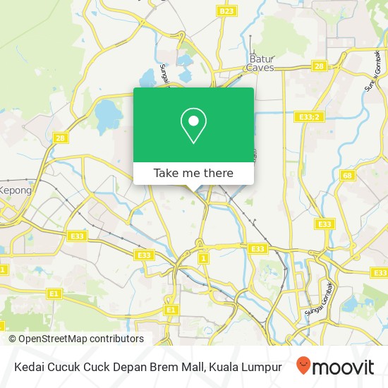 Kedai Cucuk Cuck Depan Brem Mall map